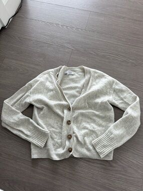 Intermix gray cashmere cardigan S